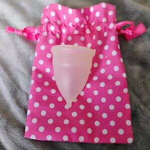 Blossom Menstrual Cup * Clear * Size Small * No Stem